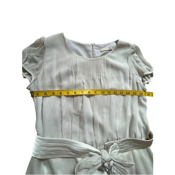 Deco Beige Silk Dress - Picture 5 of 16